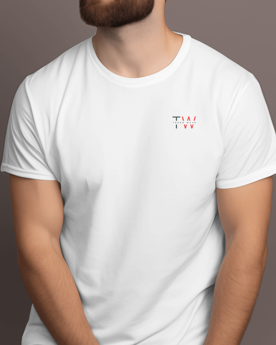 Classic Trend Wave Logo T-Shirt - Organic Cotton - Product Red