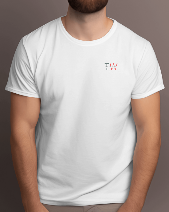 Classic Trend Wave Logo T-Shirt - Organic Cotton - Product Red