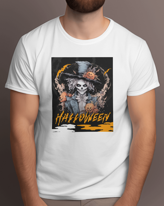 Halloween T-Shirt - 100% Cotton Short Sleeves Crewneck T-shirt